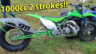 1000 cc 2 strokes 2 cylindre  Kawasaki 2 kx 500 [upl. by Nylatsyrk]