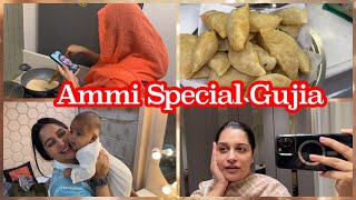 Ammi ki special gujia banayee Video call pe recipe😜 My favourite quick face cleanup at home [upl. by Ernie]