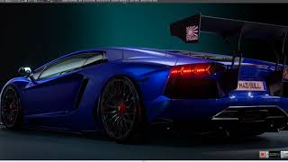 Rendering Aventador in 3ds Max and FStorm [upl. by Htims]