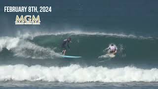 February 8th 2024  Raw Clips  Playa Guiones  Costa Rica  4K  pt1 [upl. by Adialeda327]