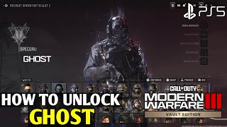 How to Unlock Ghost MODERN WARFARE 3 Ghost Operator MW3  How to Get Ghost MW3 Ghost Operator Unlock [upl. by Garris747]