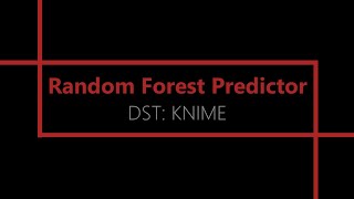 Random Forest Predictor KNIME Analytics Platform [upl. by Kendrah]