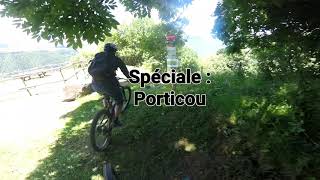 VTT enduro LoudenviellePorticoupiste noire [upl. by Enawyd]