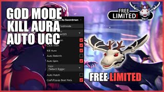 FREE LIMITED Reborn As Swordman Script Hack • God Mode • Kill Aura • Auto UGC amp More pastebin [upl. by Annas531]