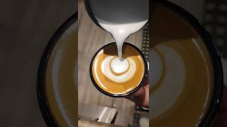 Wing Tulip Latte Art Coffee coffee latteart lattearttutorial espresso shorts [upl. by Maggee]