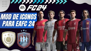 Mod de ICONOS y HEROES para EA FC 24 TU182 [upl. by Naryk]