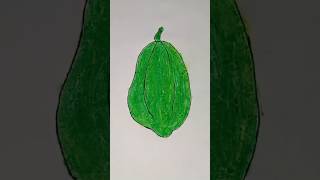 papaya drawing and painting tutorial [upl. by Walton]