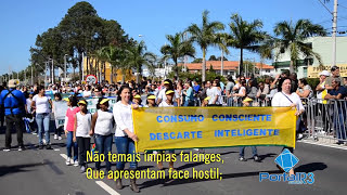 Desfile 7 de Setembro 2014 em Pindamonhangaba com Hino da Independência do Brasil [upl. by Misha904]