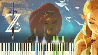 The Legend of Zelda Breath of the Wild  Urbosas Theme  Piano Synthesia [upl. by Amre67]