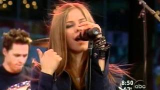 Avril Lavigne  Complicated  Live  good morning america 082902 [upl. by Bore]