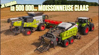 🤠 JE CONDUIS la 500 000ème BATTEUSE CLAAS à la MOISSON 2024  CHOC des générations en fin de vidéo🌾 [upl. by Eniladam]