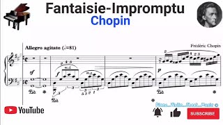 Chopin  FantaisieImpromptu Op 66 Piano sheet music [upl. by Ainigriv]