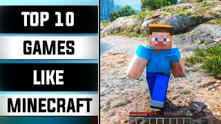 TOP 10 BEST PC GAMES LIKE MINECRAFT  HIGH GRAPHICS 2021  MINECRAFT CLONES 😱 [upl. by Eigram]