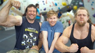 Worlds Strongest Arms VS Rock Climbing [upl. by Brahear]