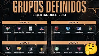 SORTEIO DA FASE DE GRUPOS DA CONMEBOL LIBERTADORES 2024 [upl. by Miles596]