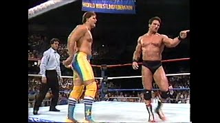 Fabulous Rougeau Brothers vs Paul Roma amp Todd Becker SuperStars July 1st 1989 [upl. by Lorinda512]