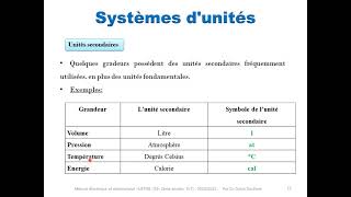 Cours1Chapitre1Chapitre 1  Mesures grandeurs et incertitudes [upl. by Anselm951]