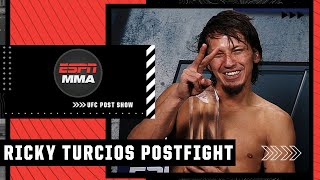 Ricky Turcios will celebrate TUF win by eating pizza amp singing karaoke  UFC Post Show  ESPN MMA [upl. by Huldah]