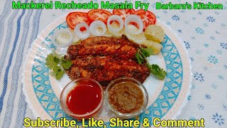 Mackerel Recheado Masala Fry food fish fishfry youtube seafood homemade [upl. by Aynotahs]