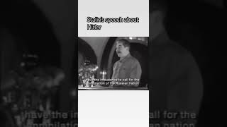 Stalin’s speech about Hitler [upl. by Dine]