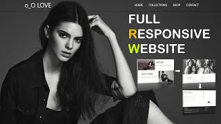 How To Create A Website Using Html Cssmaterialize amp JS  RESPONSIVE WEBSITE TUTORIAL [upl. by Ilak283]