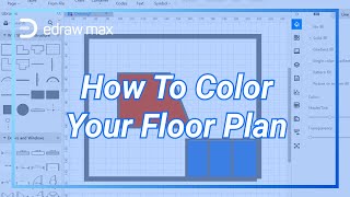 How to Color Your Floor Plan  EdrawMax Tutorial [upl. by Taveda]