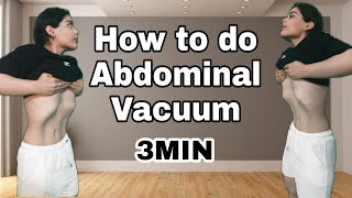 abdominal vacuum  how to do abdominal vacuum  stomach vacuum  how to do stomach vacuum [upl. by Renat]