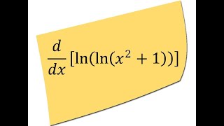 Derivative of lnlnx21 [upl. by Hamil]