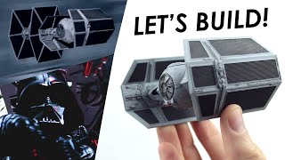 Building DARTH VADERS TIE FIGHTER  Star Wars Model [upl. by Abramo]