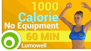 1000 Calorie Workout No Equipment [upl. by Wall]