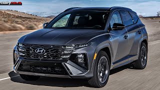 2025 Hyundai Tucson N Line USSpec   Driving Footage [upl. by Odlabu]