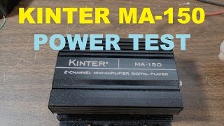 Kinter MA150 audio amplifier power output measurement retest [upl. by Francisco]