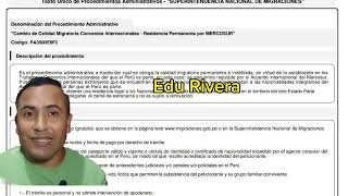 Residencia PERMANENTE MERCOSUR Como y cuando tenerla [upl. by Eirrak]