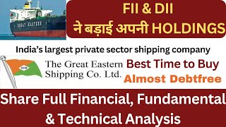 Great Eastern Shipping Company Ltd  FII amp DII ने बड़ाई अपनी HOLDINGS  debtfreestocks share [upl. by Pliam]