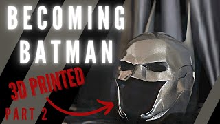 Batman Cosplay Arkham Knight Batsuit Build  3D Printed Batman Cowl [upl. by Adlee]