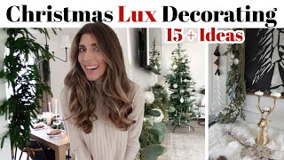 Lux Christmas Decorating Ideas 2024 on a budget  Modern Rustic Lux Holiday Decor Inspo [upl. by Drusi944]