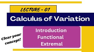 Introduction to Calculus of Variation [upl. by Anelehs164]