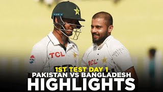 Full Highlights  Pakistan vs Bangladesh  1st Test Day 1 2024  PCB  M8A1K [upl. by Carolin]