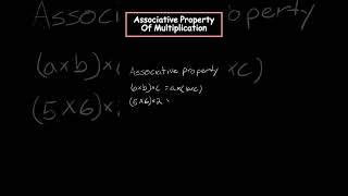 ASSOCIATIVE PROPERTY OF MULTIPLICATION Full video out now maths math education mathematics [upl. by Garrott681]