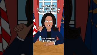 Veep Interview animation cartoon comedy kamalaharris politics [upl. by Tumer]