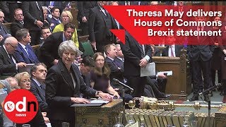 Theresa May delivers House of Commons Brexit statement [upl. by Naashar]