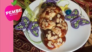 Kakaolu Üzümlü PASKALYA CÖREĞI TARIFI Hefezopf Rezept [upl. by Atilek662]