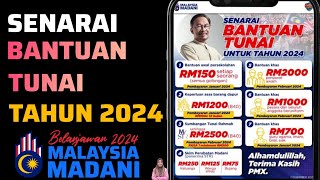 Bantuan Tunai 2024  Senarai penerima dan Tarikh Bayaran [upl. by Narah]