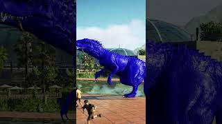 Blue Indominus Rex shorts dinosaurs jurassicworld [upl. by Yursa526]