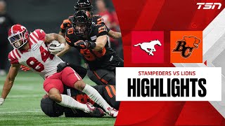 CFL WEEK 18 BC Lions vs Calgary Stampeders FULL HIGHLIGHTS [upl. by Anoyet]