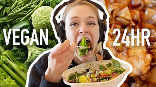 Letting Vegans Choose What I Eat for 24 Hours Challenge  Kelsey Impicciche [upl. by Ahsiruam]