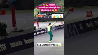 3 KARRA PARAOLIMPIADA OYINLAR CHEMPIONI 🥇🇺🇿👍 uzbekistan instagram funny 1million rek uzb 1m [upl. by Enitselec]