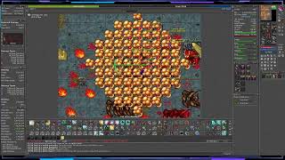 Oramond Demons Tibia 400 RP  44 KH EXP  800K PROFIT [upl. by Uehttam]