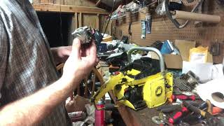 Removing and rebuilding a walbro sdc carb on a Mcculloch pro Mac 55 that’ll head to timberslasher [upl. by Ecreip476]