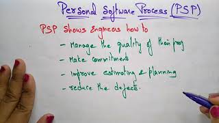 personal software process  software engineering [upl. by Ahtiek]